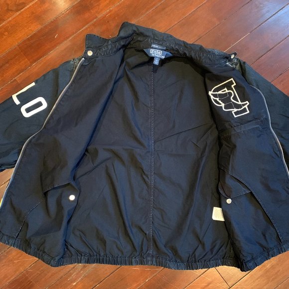 Polo Ralph Lauren Indigo Stadium Zip Track Jacket - Picture 7 of 8